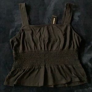 NWT Express Midriff top Black M